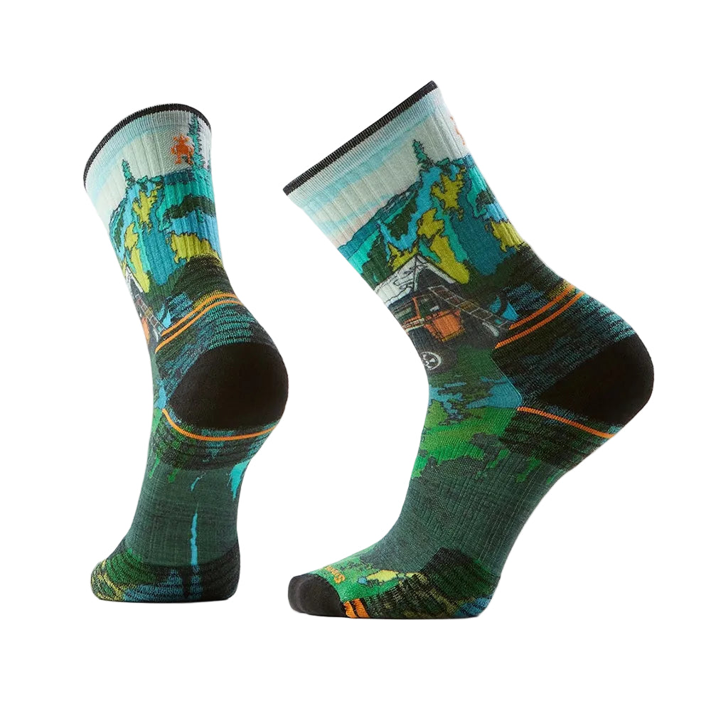 Smartwool Hike Targeted Trekker Pri Socks in Green Color