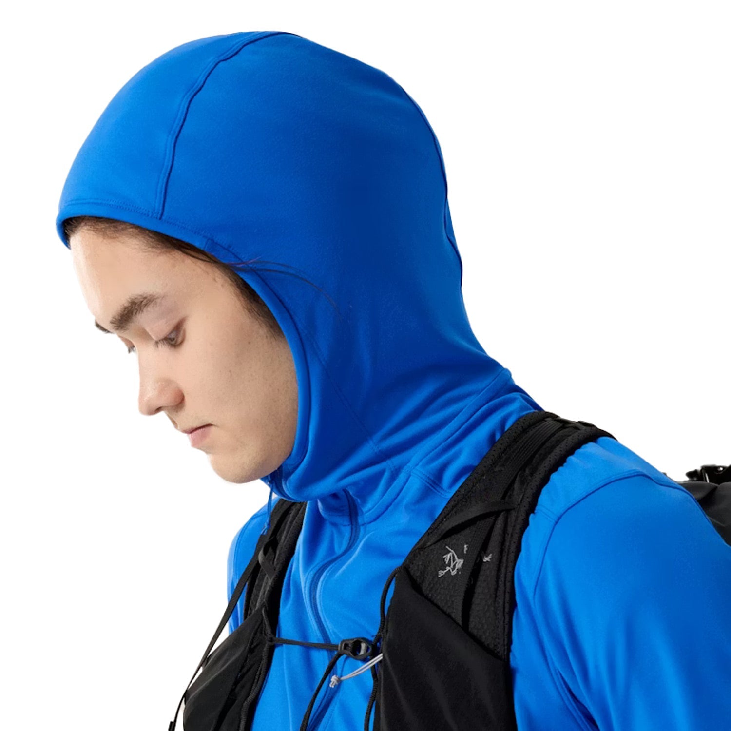 Arc'Teryx Kyanite Lightweight Hood Midlayer in Blue Color