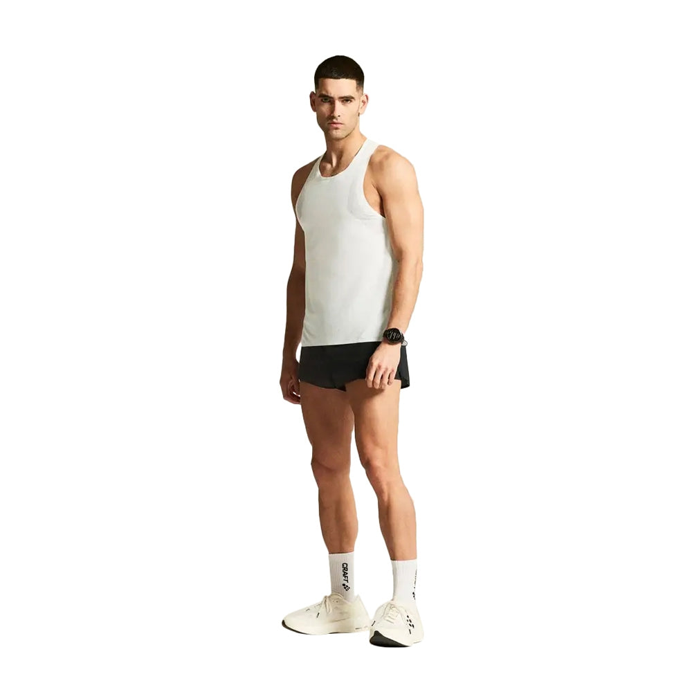 Craft M Race Day Singlet Tops in White Color