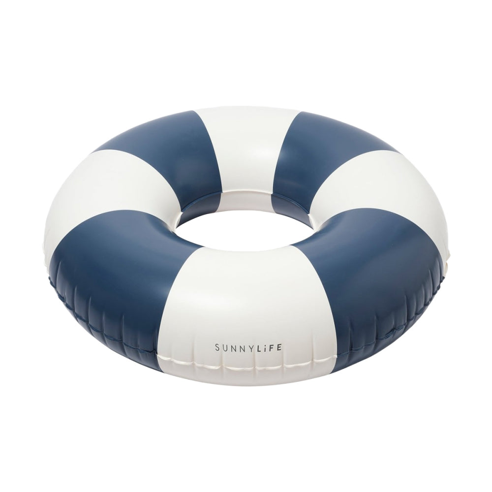 Sunnylife Tube Pool Ring Navy Beach Accessories in Blue Color