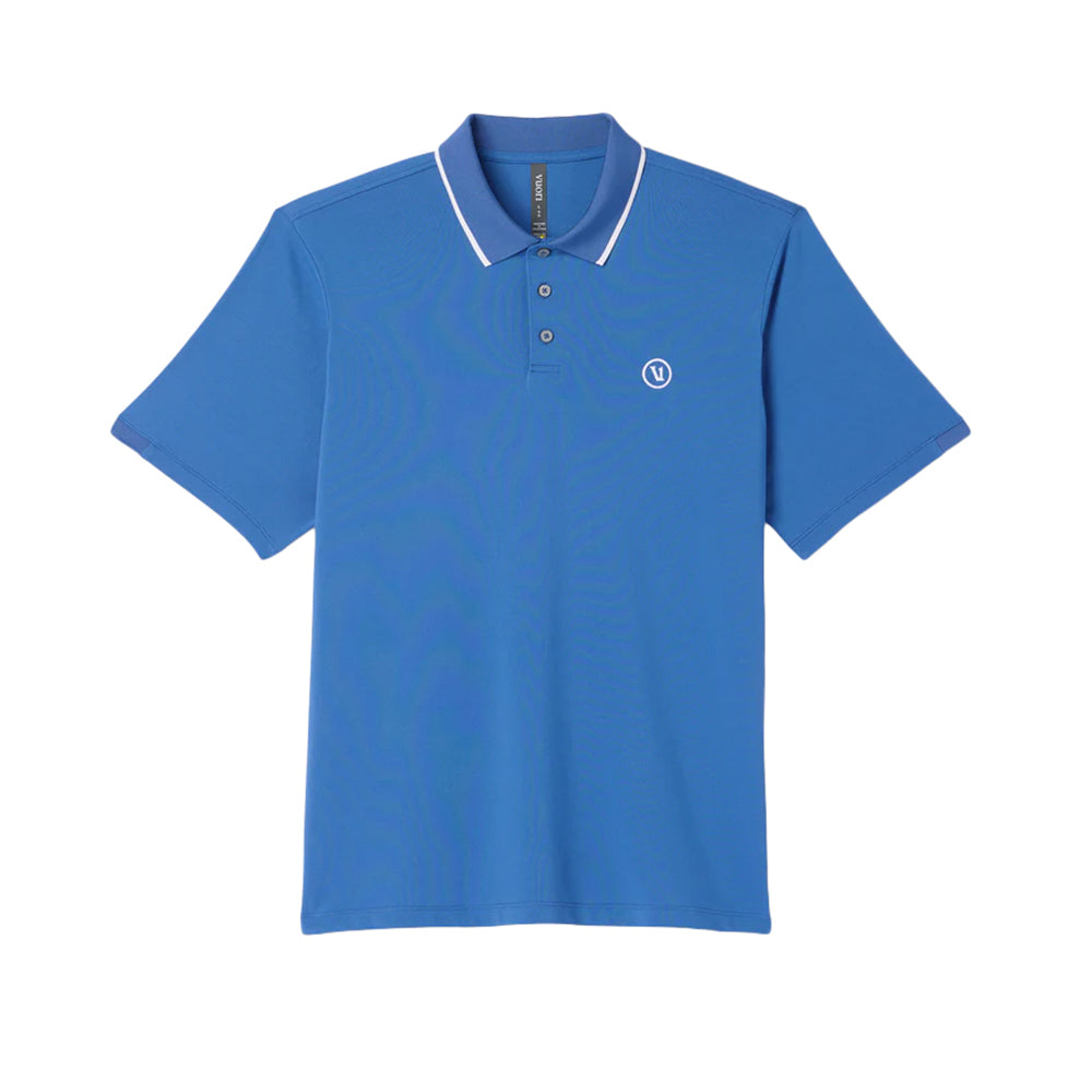 Vuori short sleeve Gamepoint Polo 2.0 Tops in Blue Color