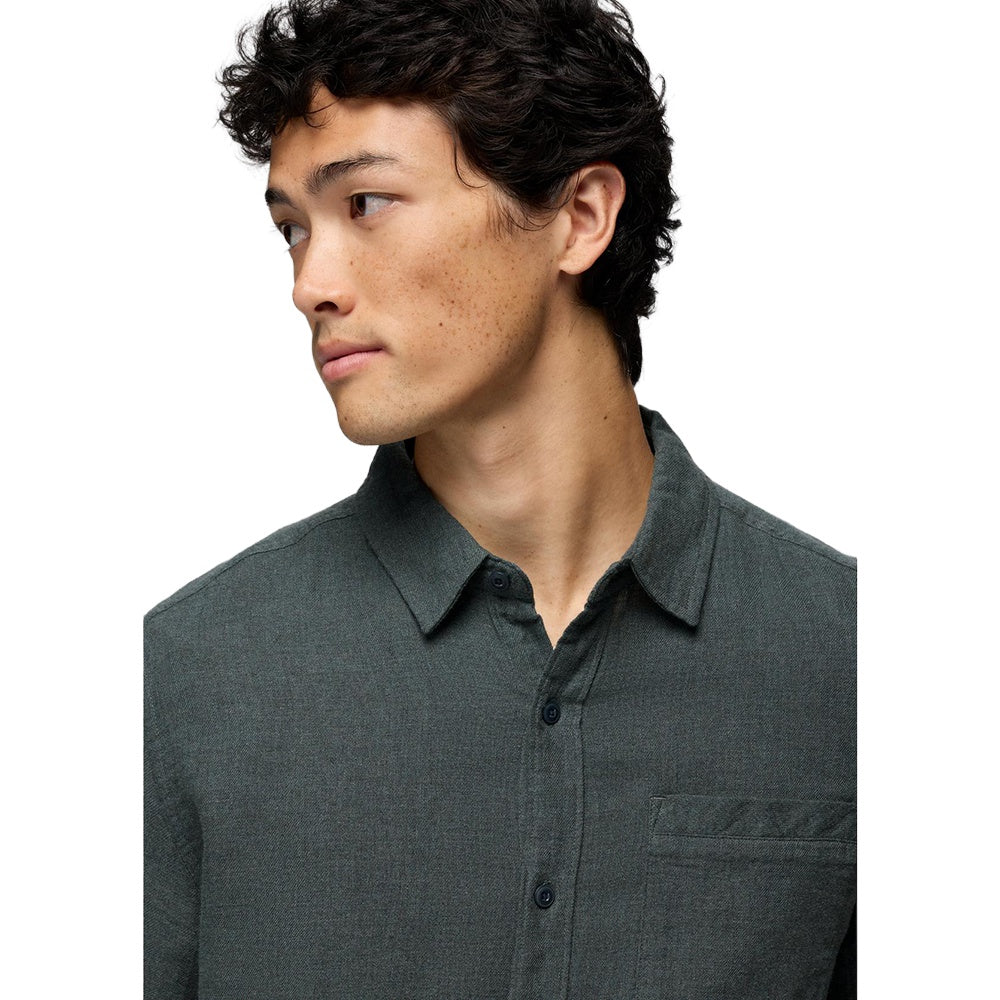 Prana Mendocino L/S Shirt Tops in Blue Color