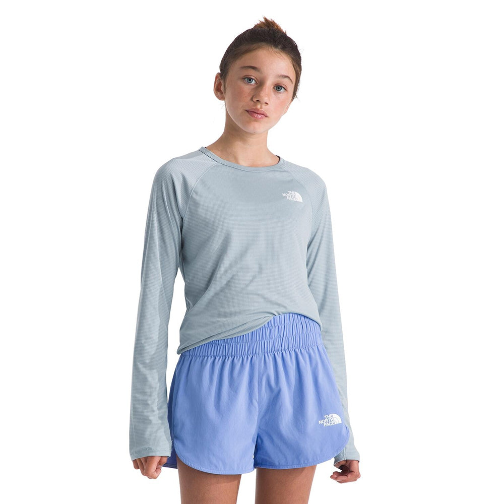 The North Face Teen Sunriser L/S Tee Tops in Grey Color