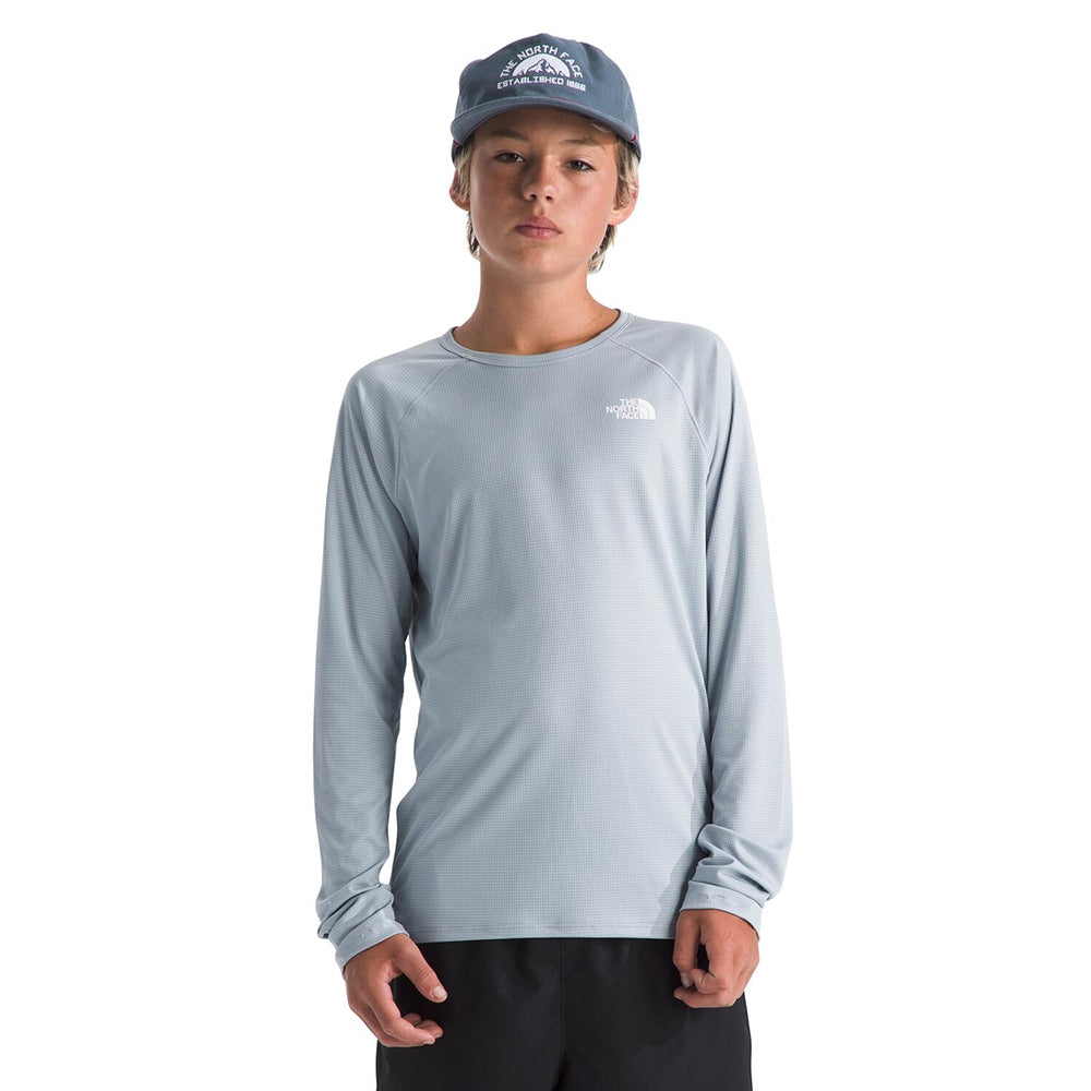 The North Face Teen Sunriser L/S Tee Tops in Grey Color