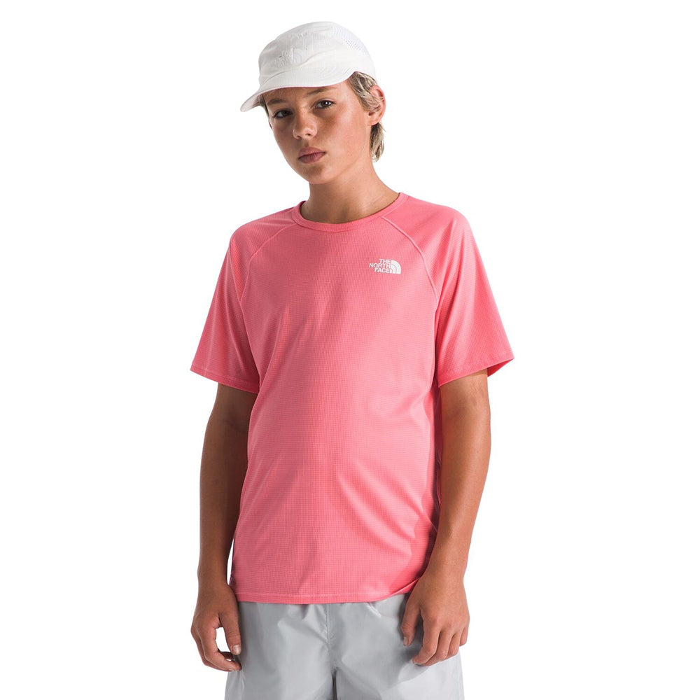 The North Face Teen Sunriser S/S Tee Tops in Pink Color