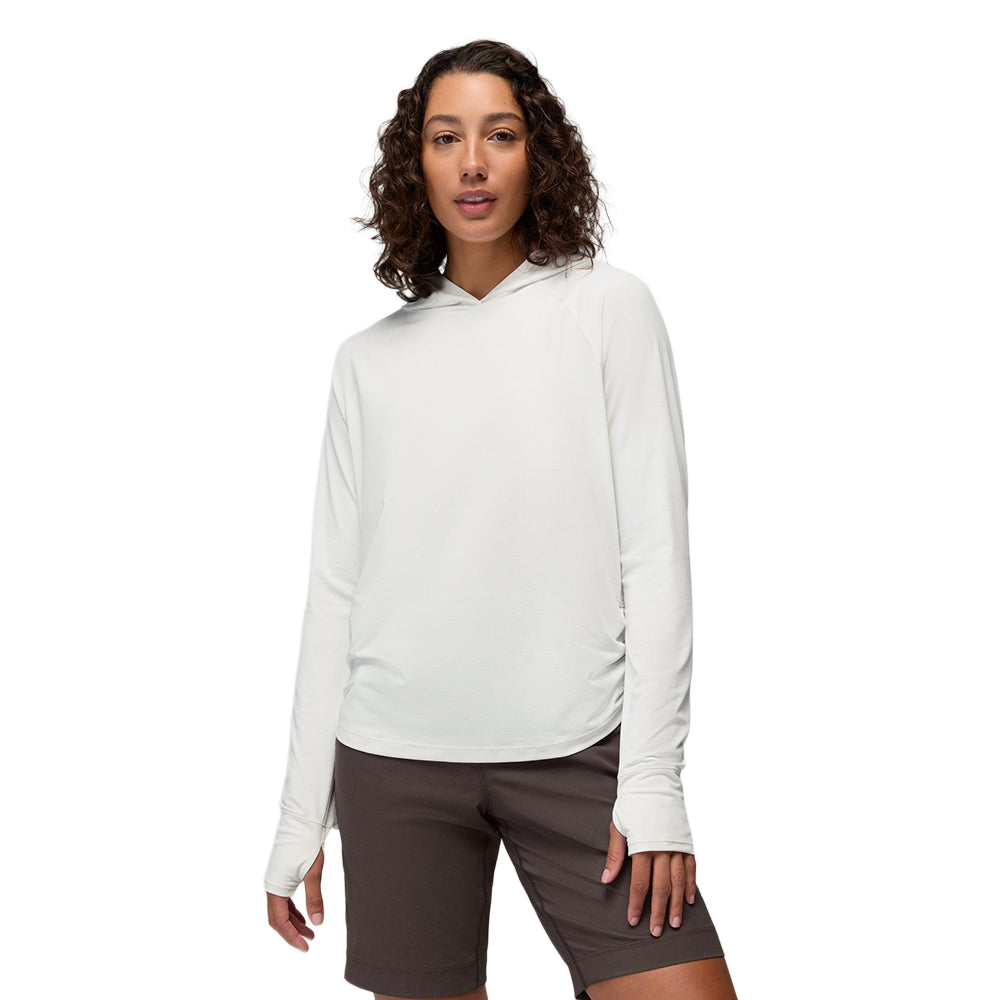 Prana Eileen Hoodie Pullover in White Color