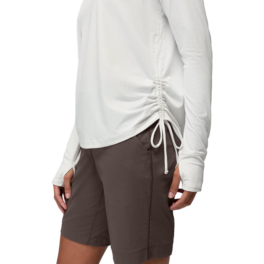 Prana Eileen Hoodie Pullover in White Color