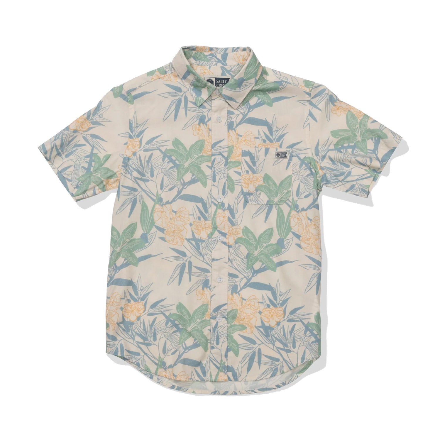 Salty Crew short sleeve Button Up Tops in Multi Color