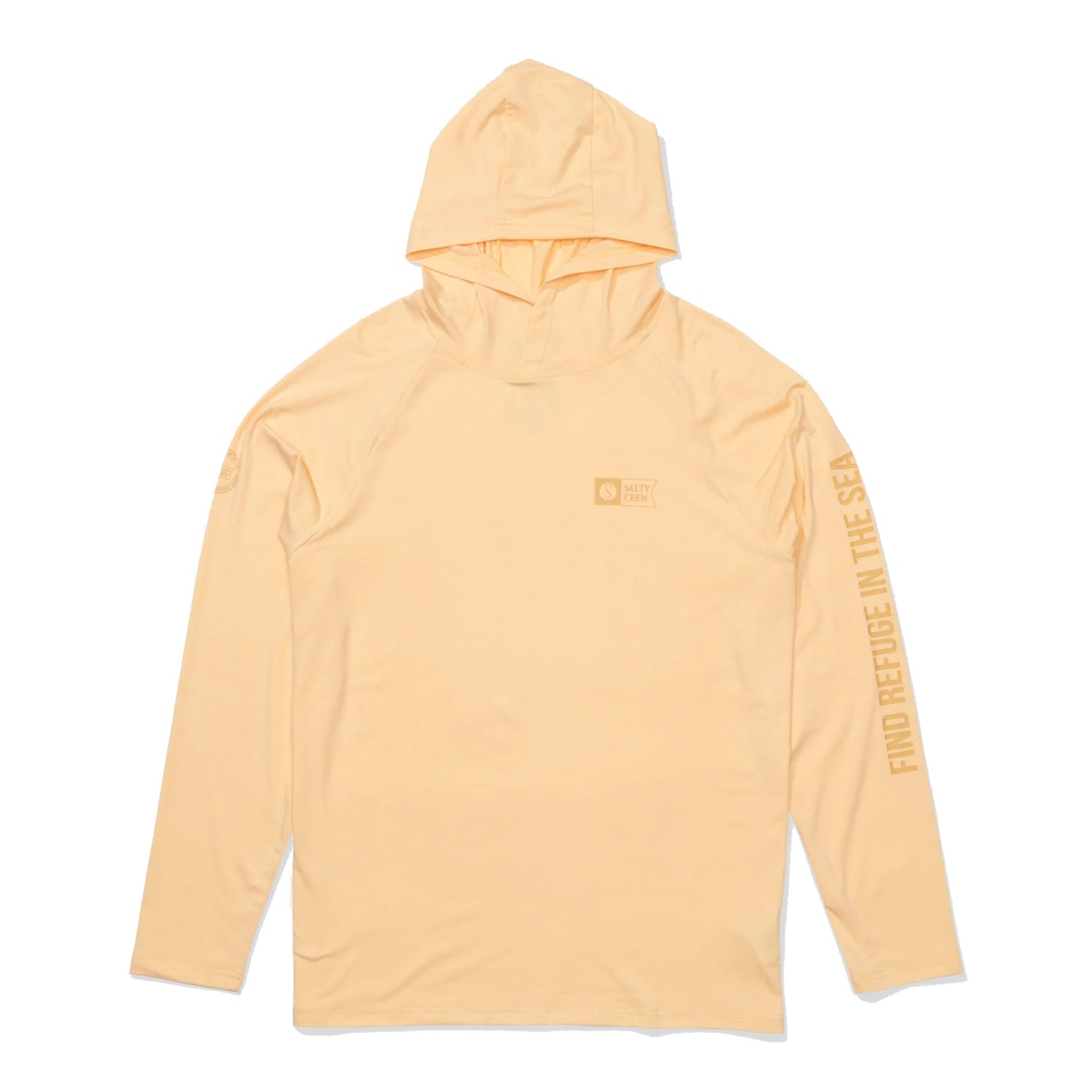 Salty Crew Mariner Lite UV Hoodie Swimsuits in Yellow Color