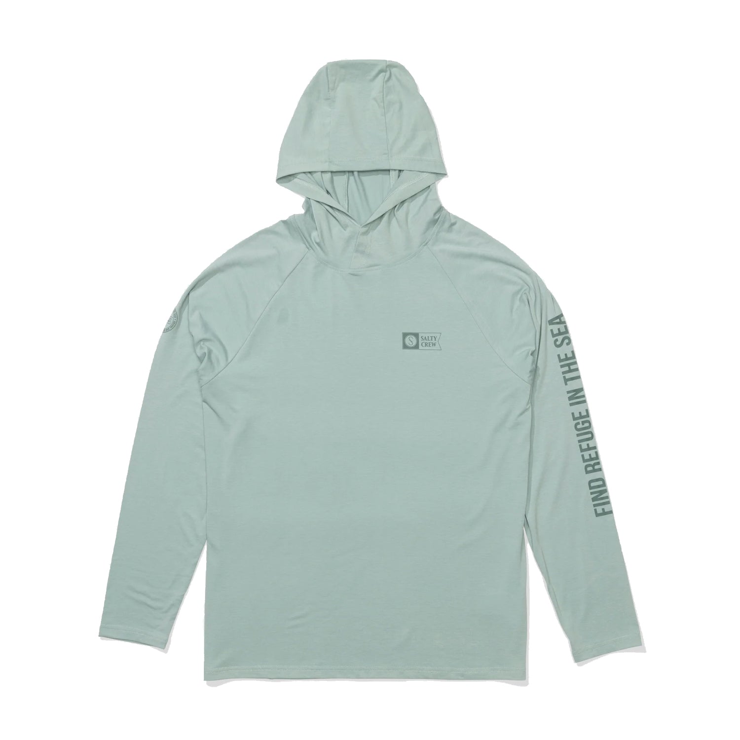 Salty Crew Mariner Lite UV Hoodie Swimsuits in Blue Color
