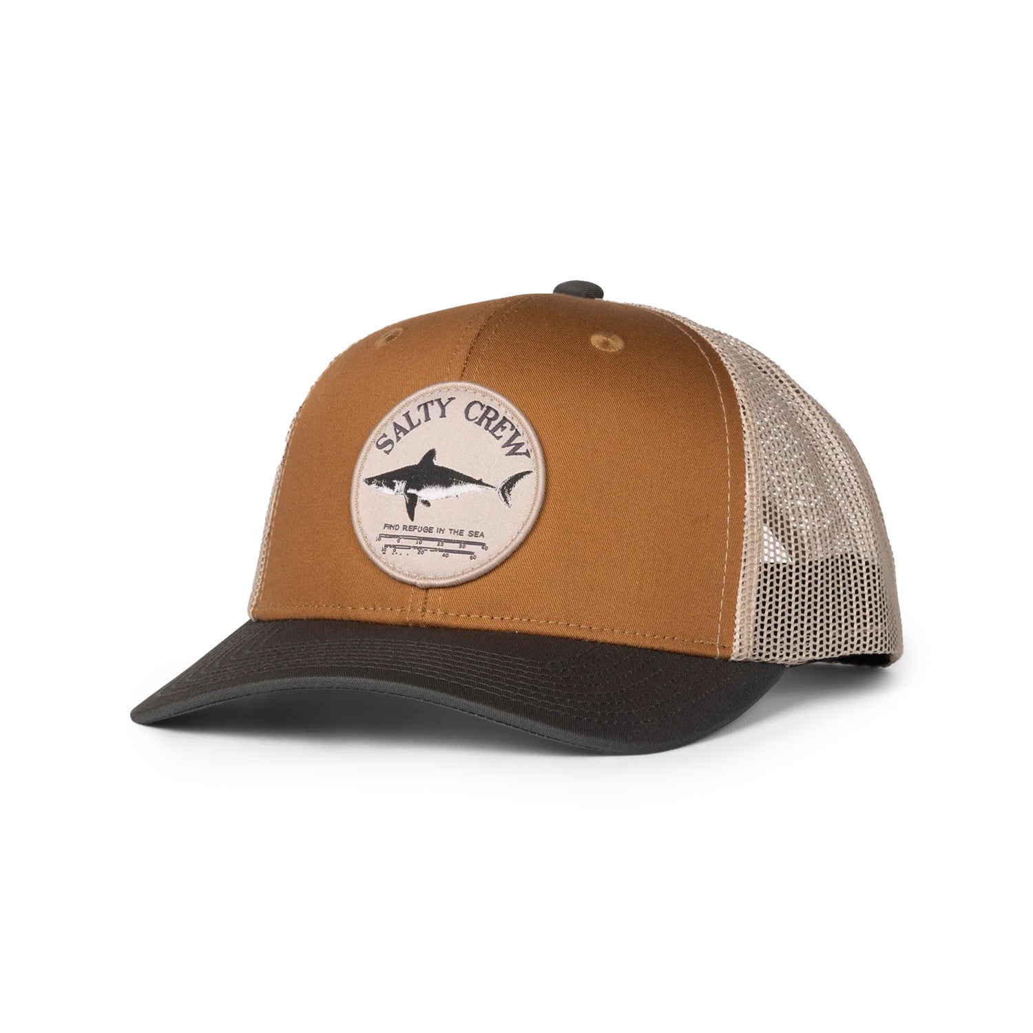 Salty Crew Retro Tucker Hats in Brown Color