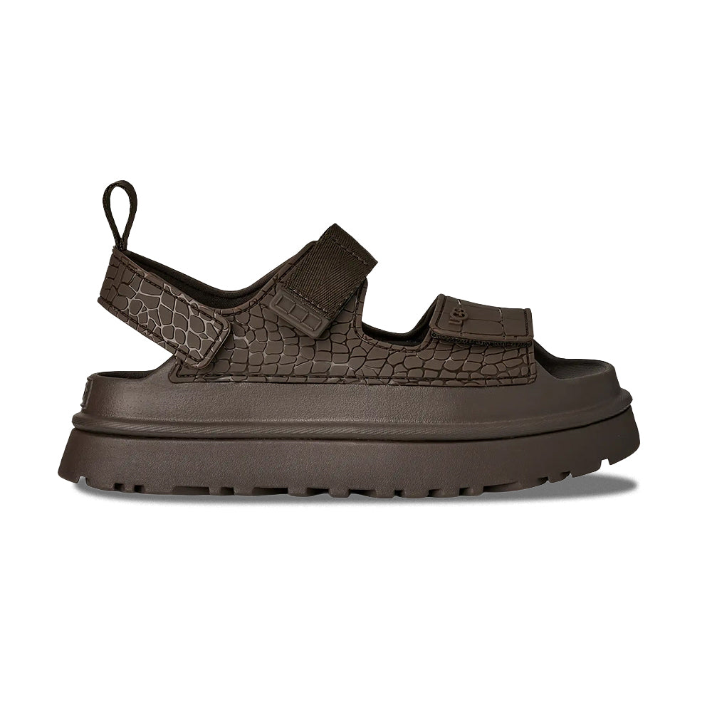 Ugg W Goldenglow Embossed Sandals in Grey Color