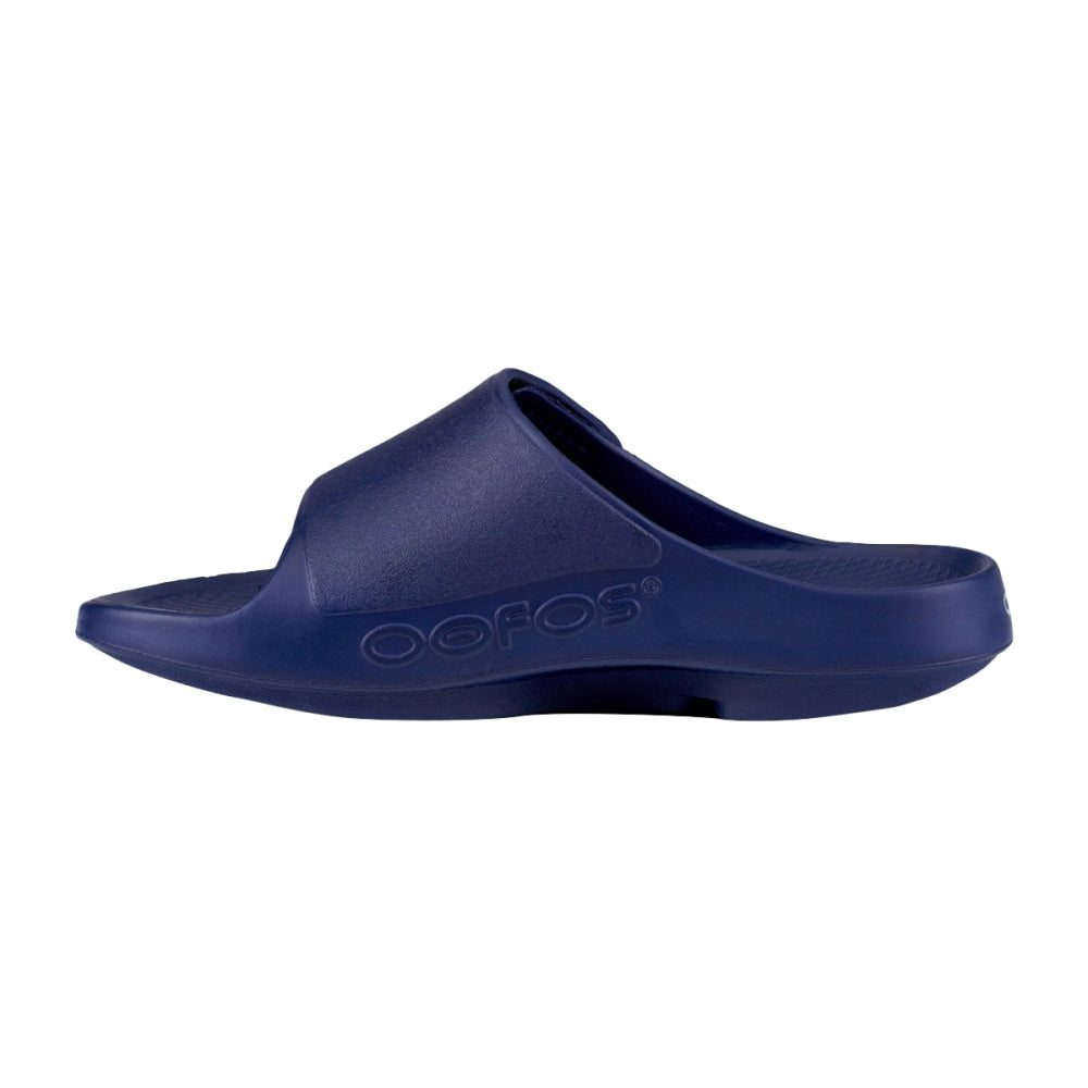 Oofos Sport Flex Slide Footwear Accessories in Blue Color