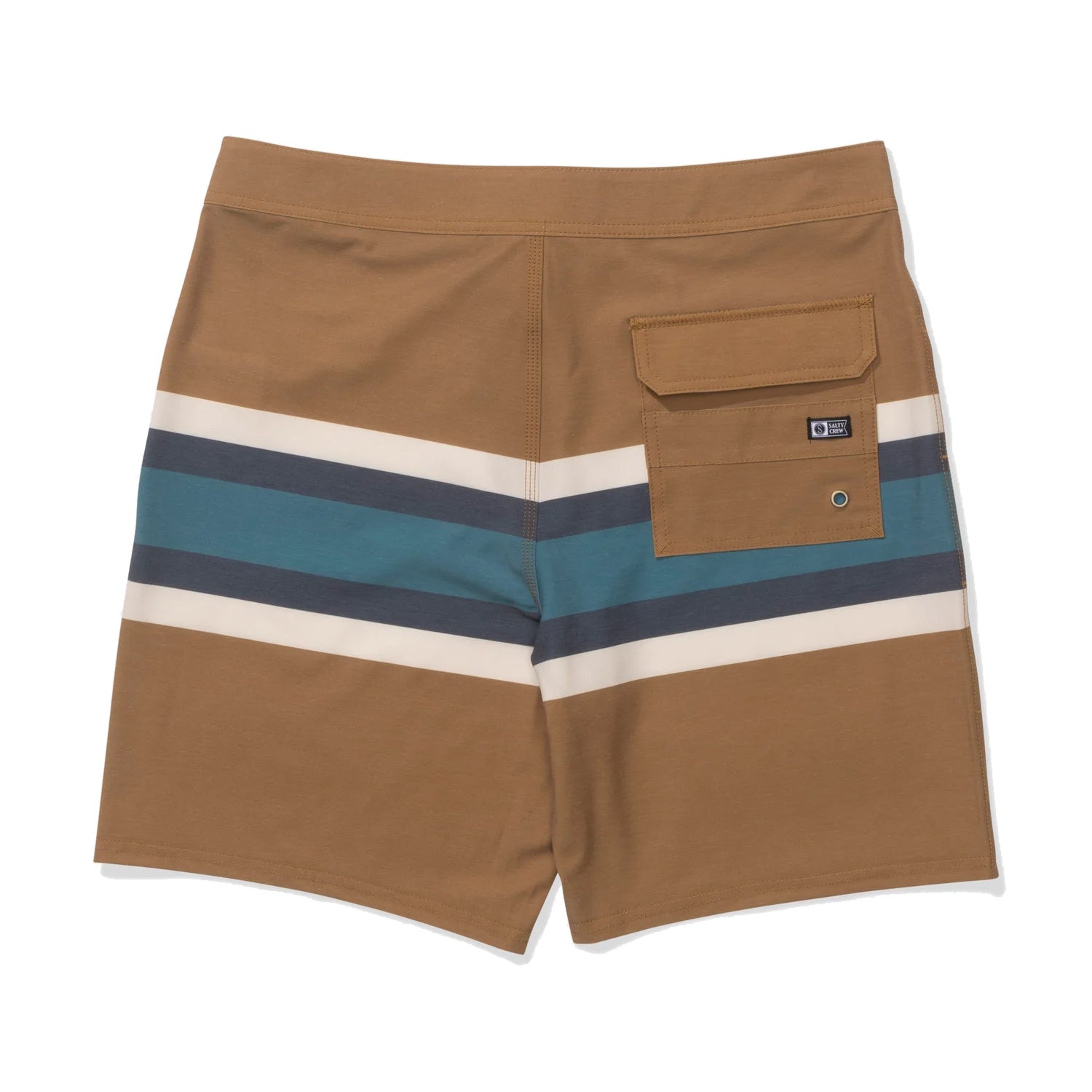 Salty Crew Stripe Boardshorts Swimsuits in Brown Color