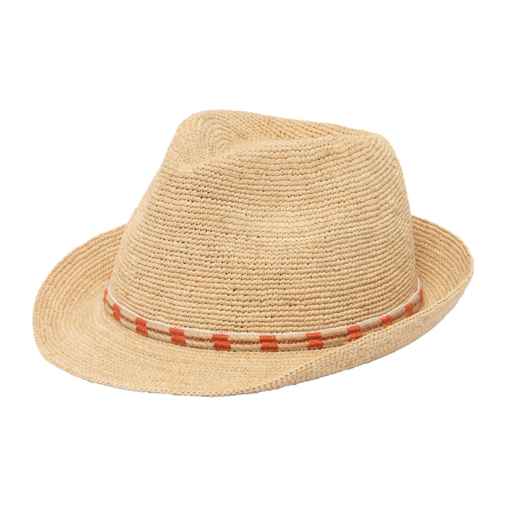San Diego Hat Co. M Fedora Twisted Rope Tr Hats in White Color