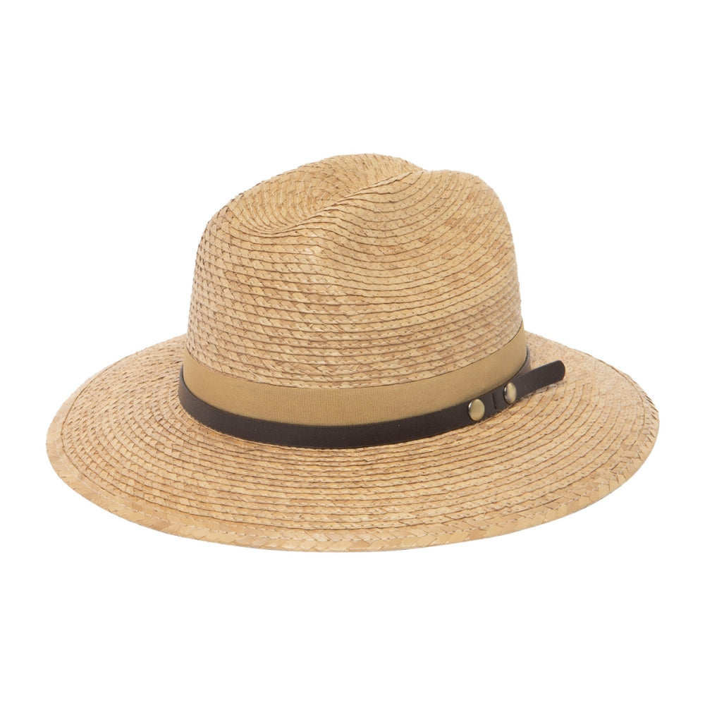 San Diego Hat Co. M Cattlemans Fedora Hats in White Color