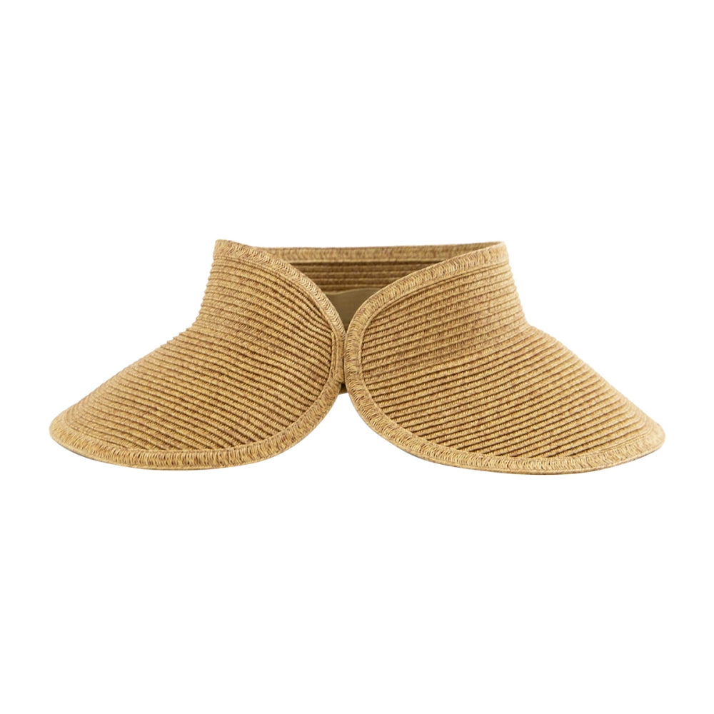 San Diego Hat Co. W Packable Visor Hats in Khaki Color