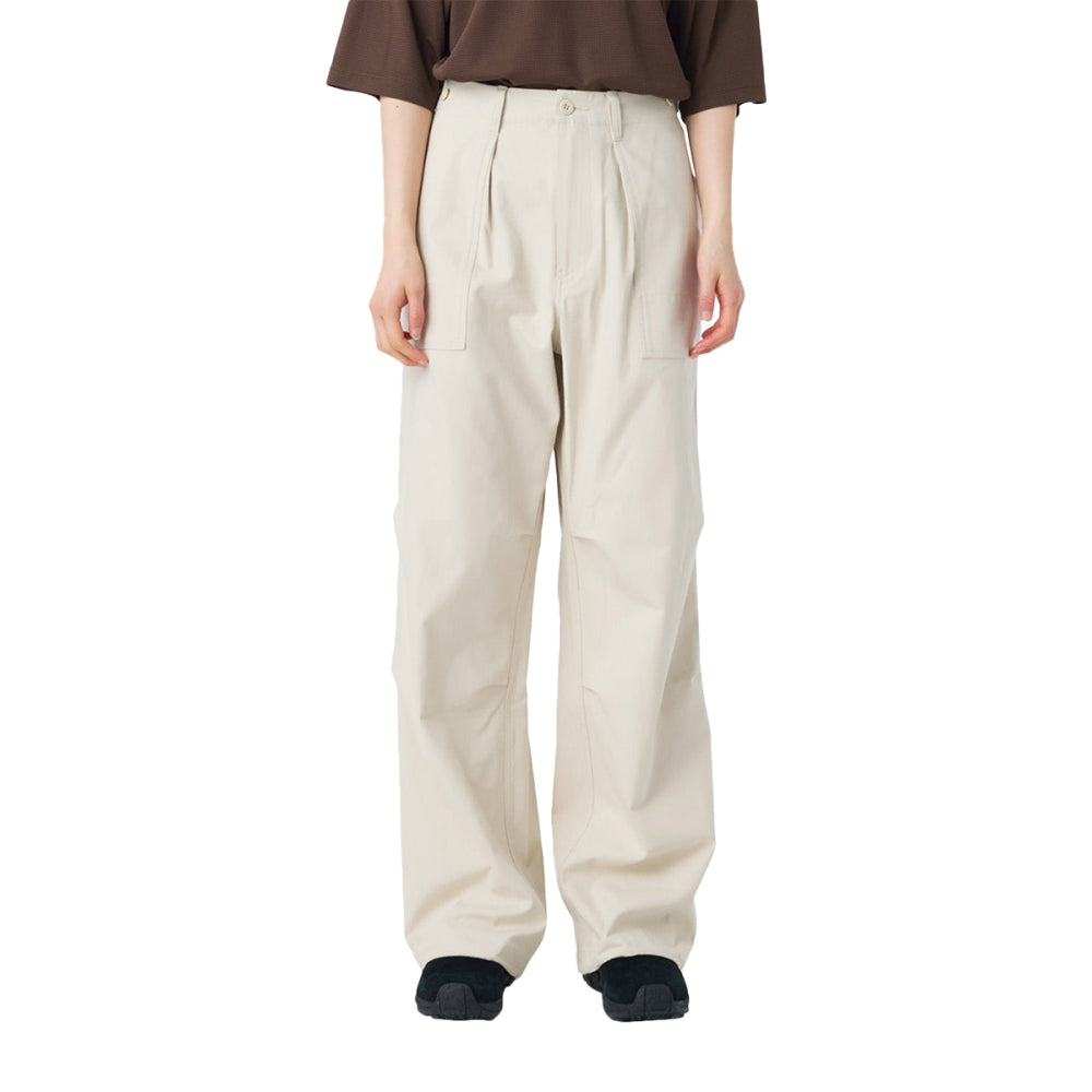 Snow Peak Takibi Herringbone Pants in White Color
