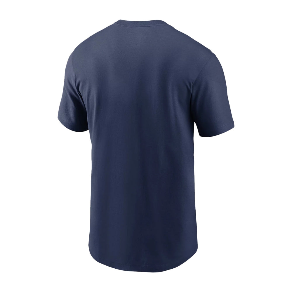 Nike new york yankees MLB 2 Hit Ctn short sleeve Fan Apparel in Blue Color