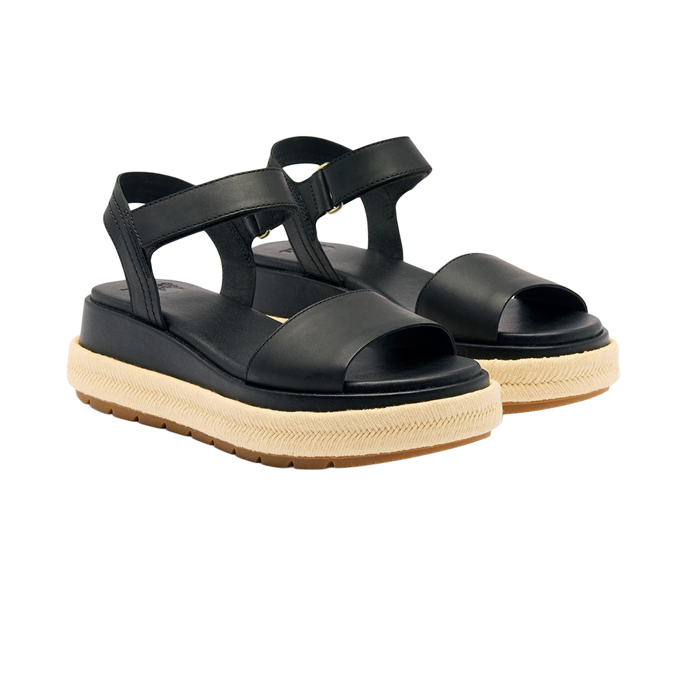 Sorel Sunpeak Platform Sandal in Black Color