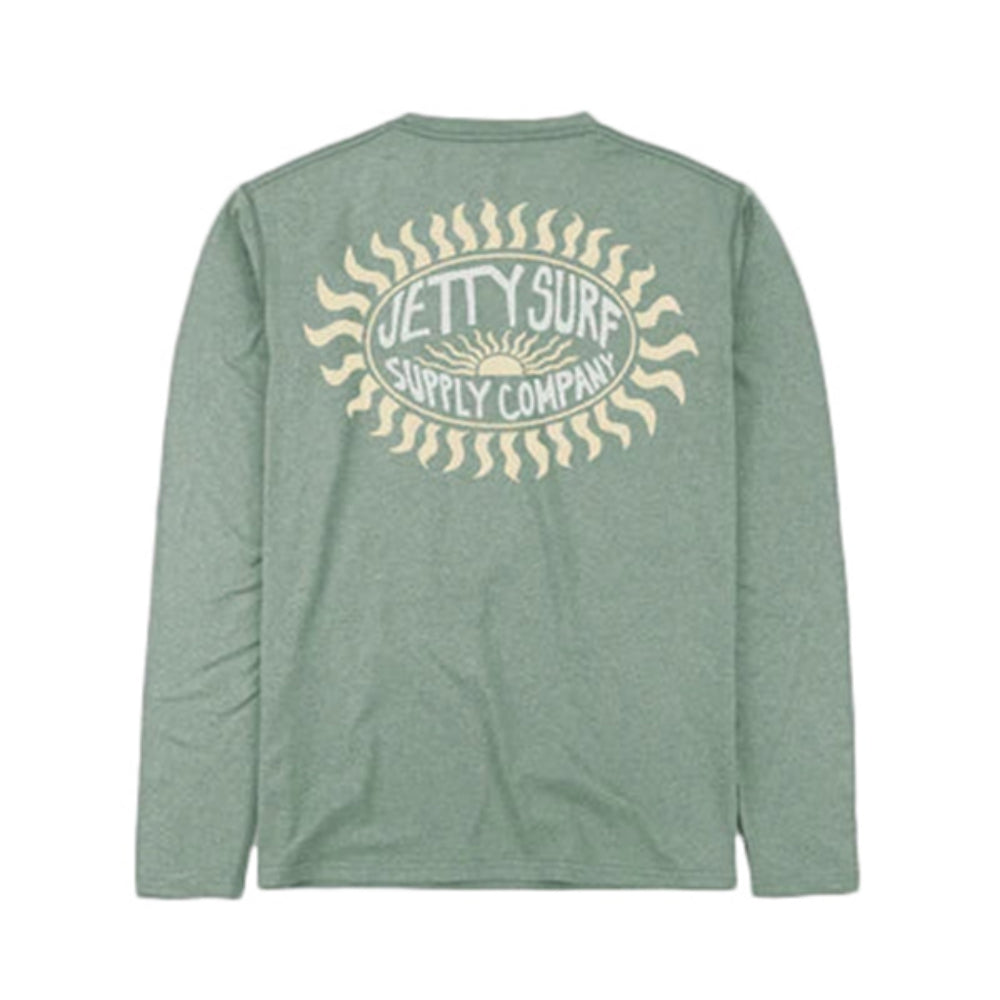 Jetty Hydra Performance Ls Tops in Green Color