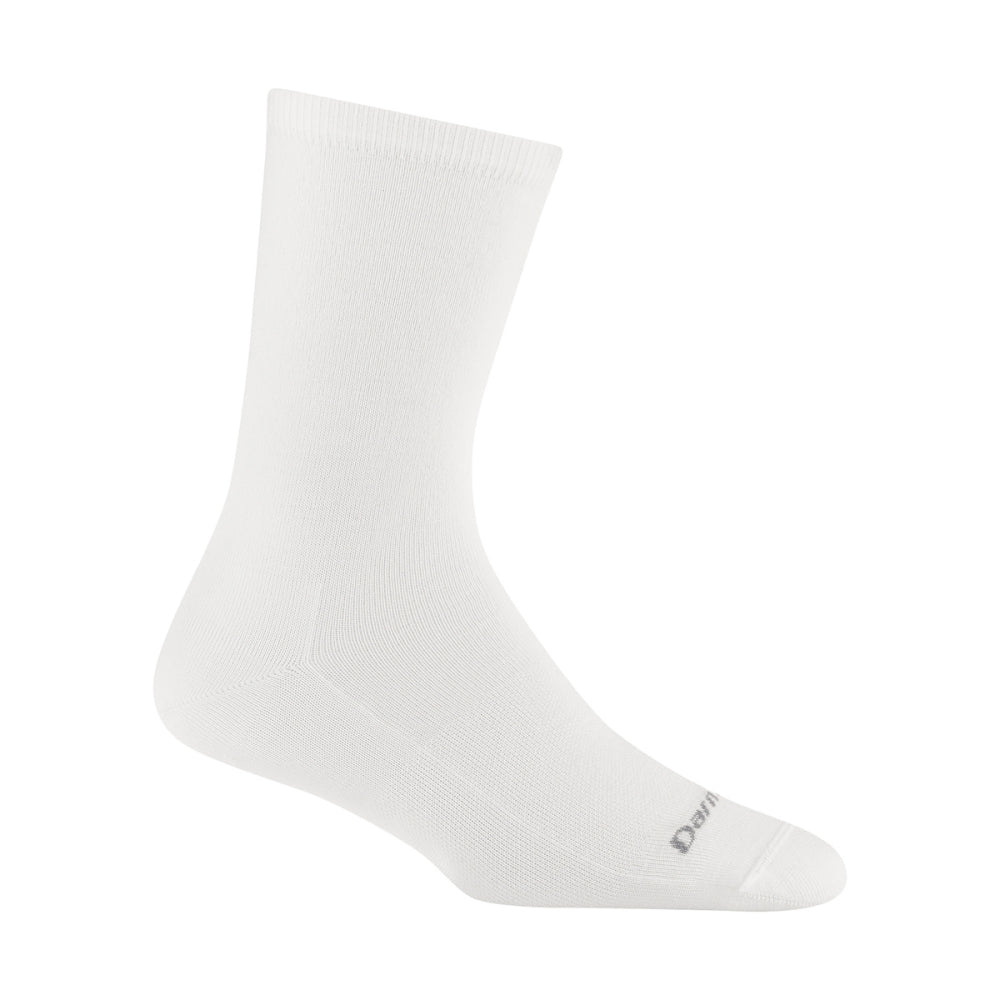 Darn Tough Vermont L Solid Basic Socks in White Color