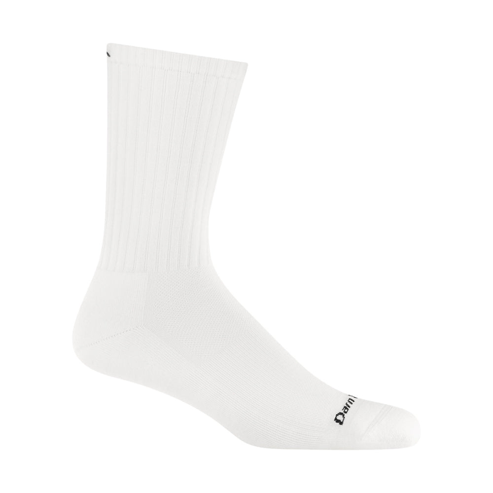 Darn Tough Vermont The Standard Crew Sock in White Color
