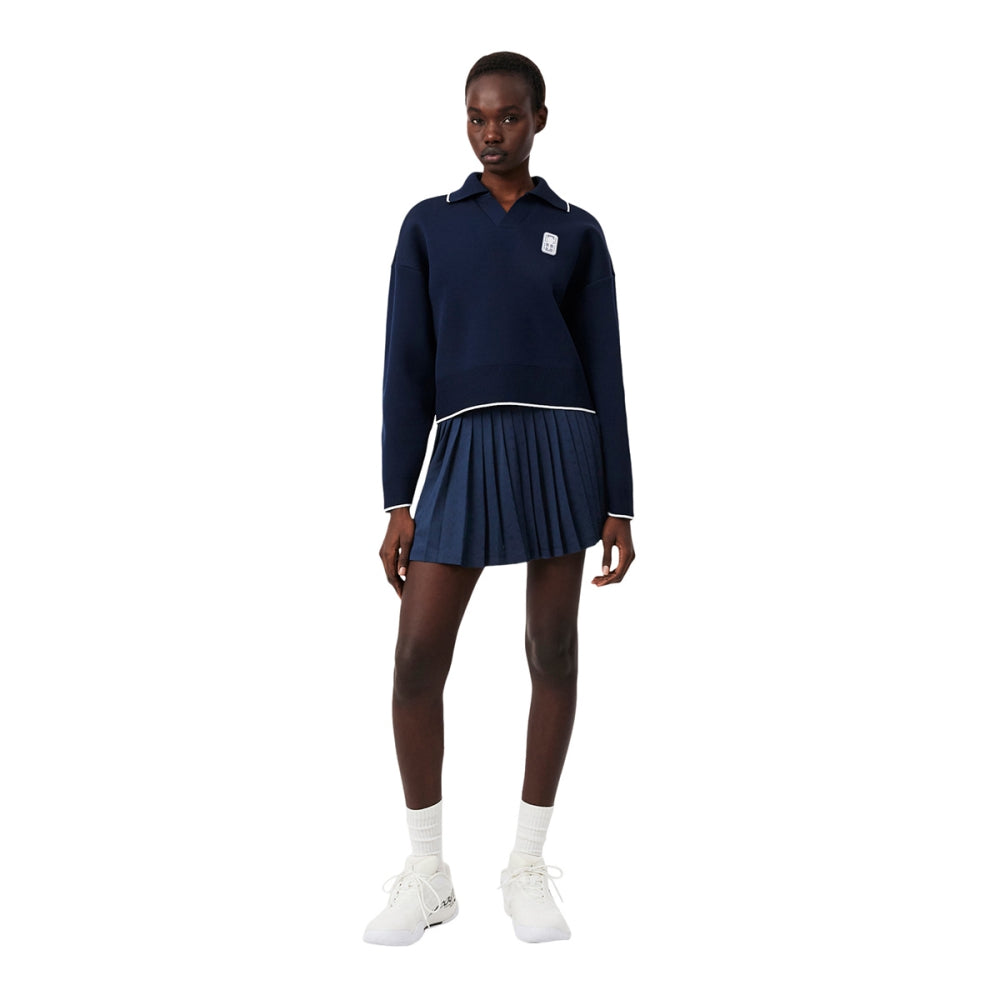 Lacoste Hertiage Tech Skirt in Blue Color