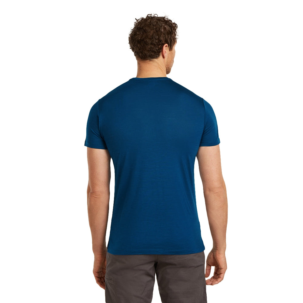 Icebreaker M 125 Coollt short sleeve Sphere3 Tops in Blue Color