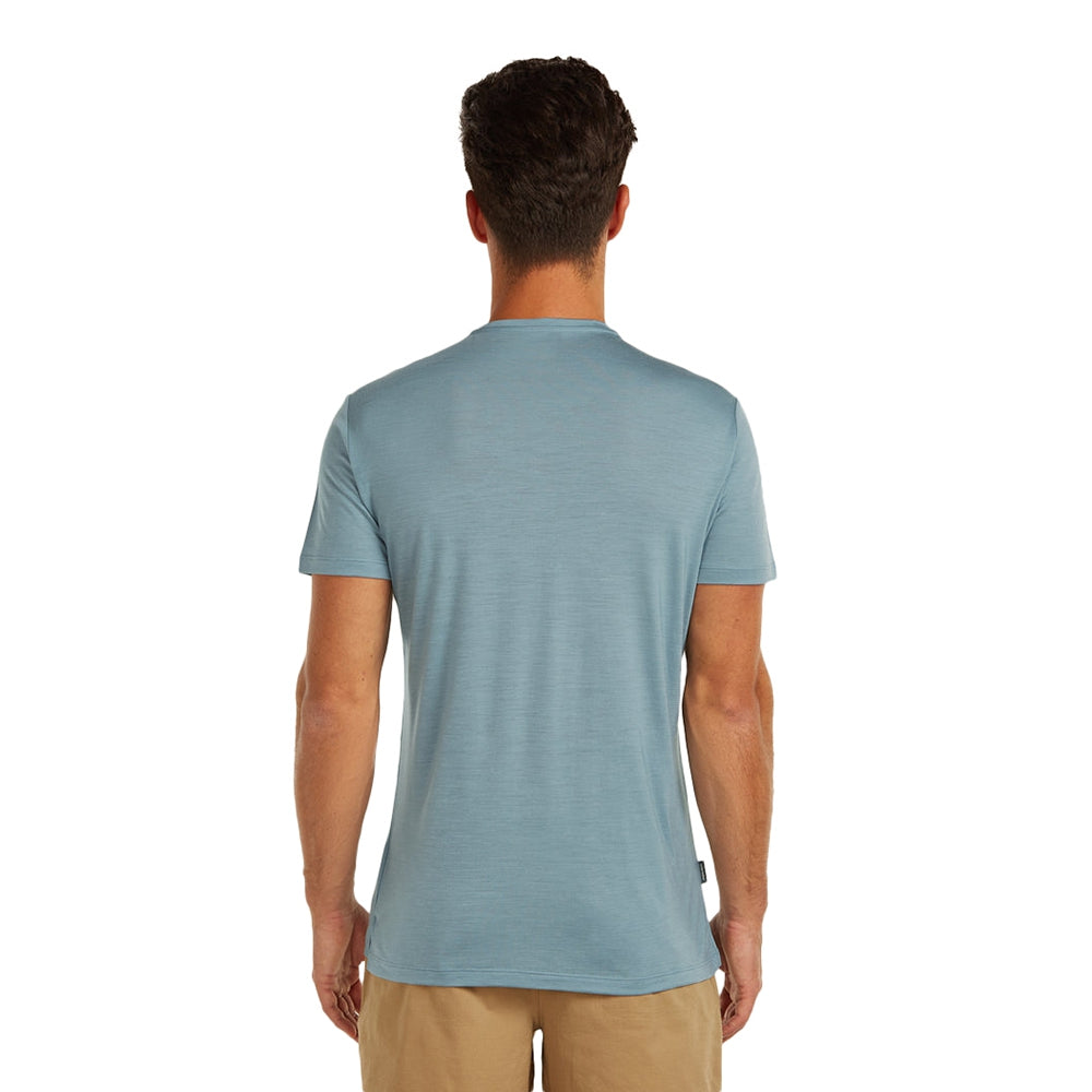 Icebreaker M 125 Coollt short sleeve Sphere3 Tops in Blue Color