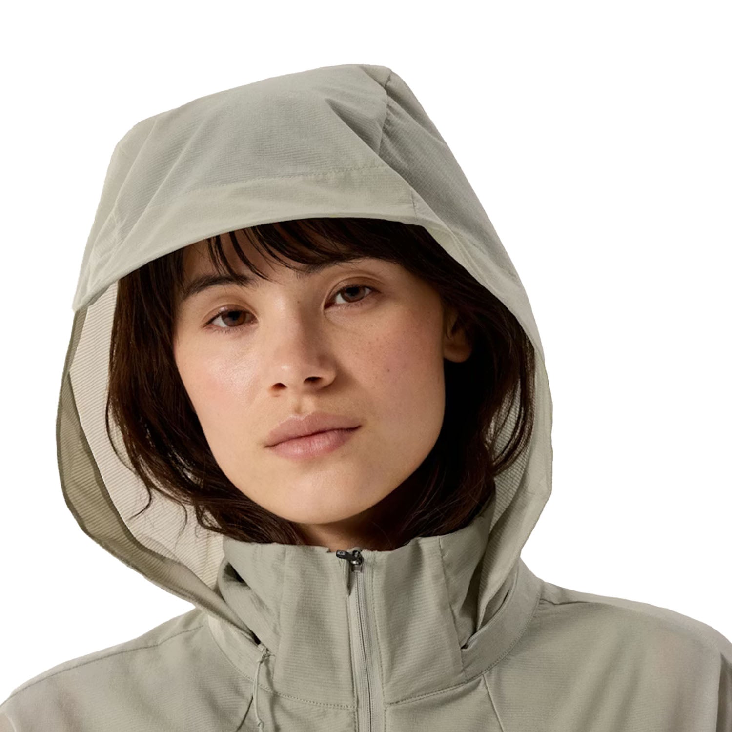 Arc'Teryx Naya Cropped Stowhood W Midlayer in Brown Color