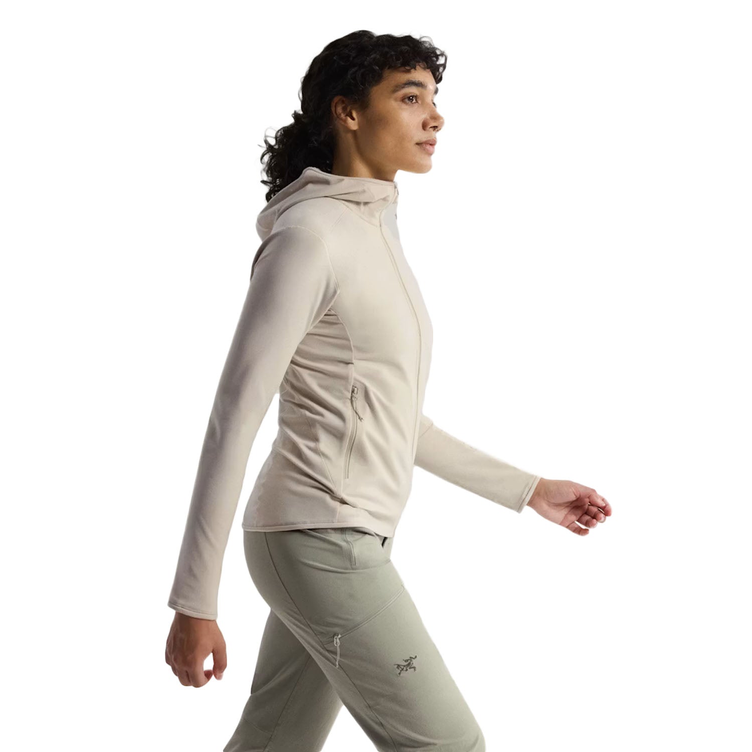 Arc'Teryx Kyanite Lt Hoody Womens Midlayer in Brown Color
