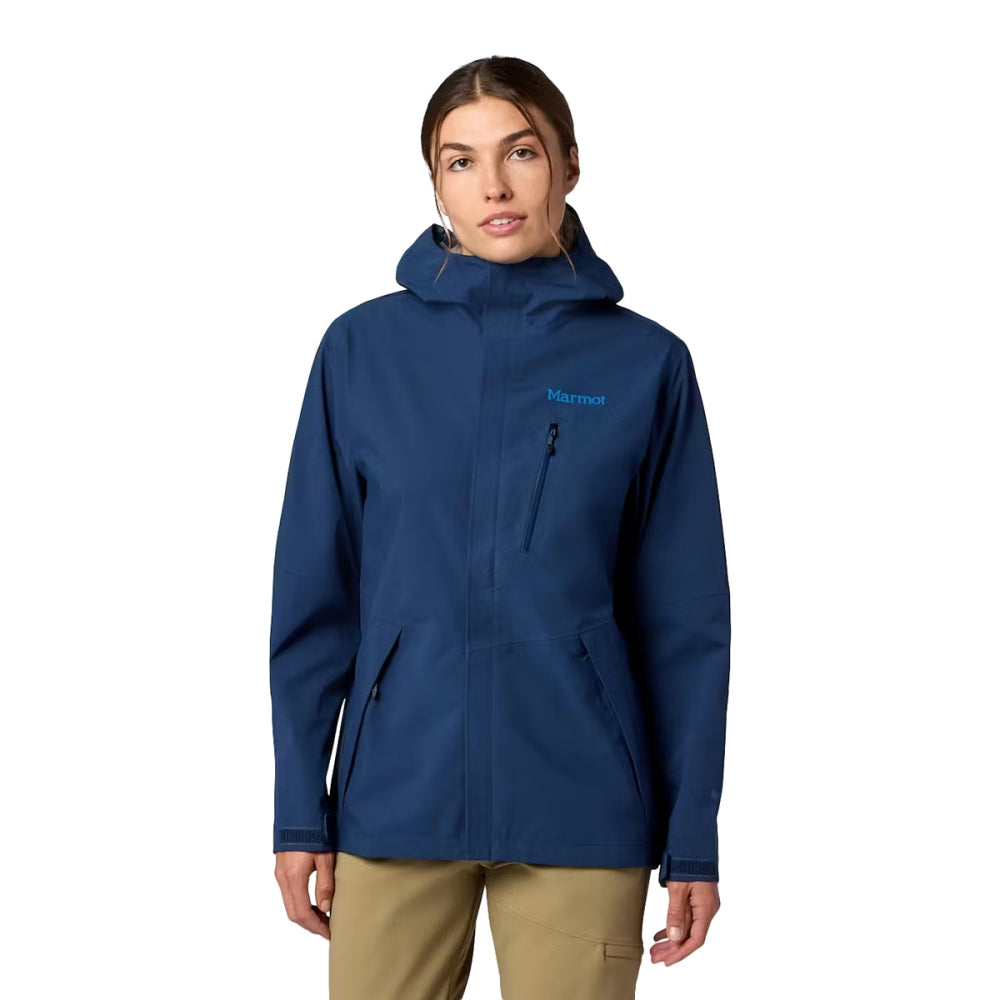 Marmot W Prcp Evo Pro Jkt Shells in Blue Color