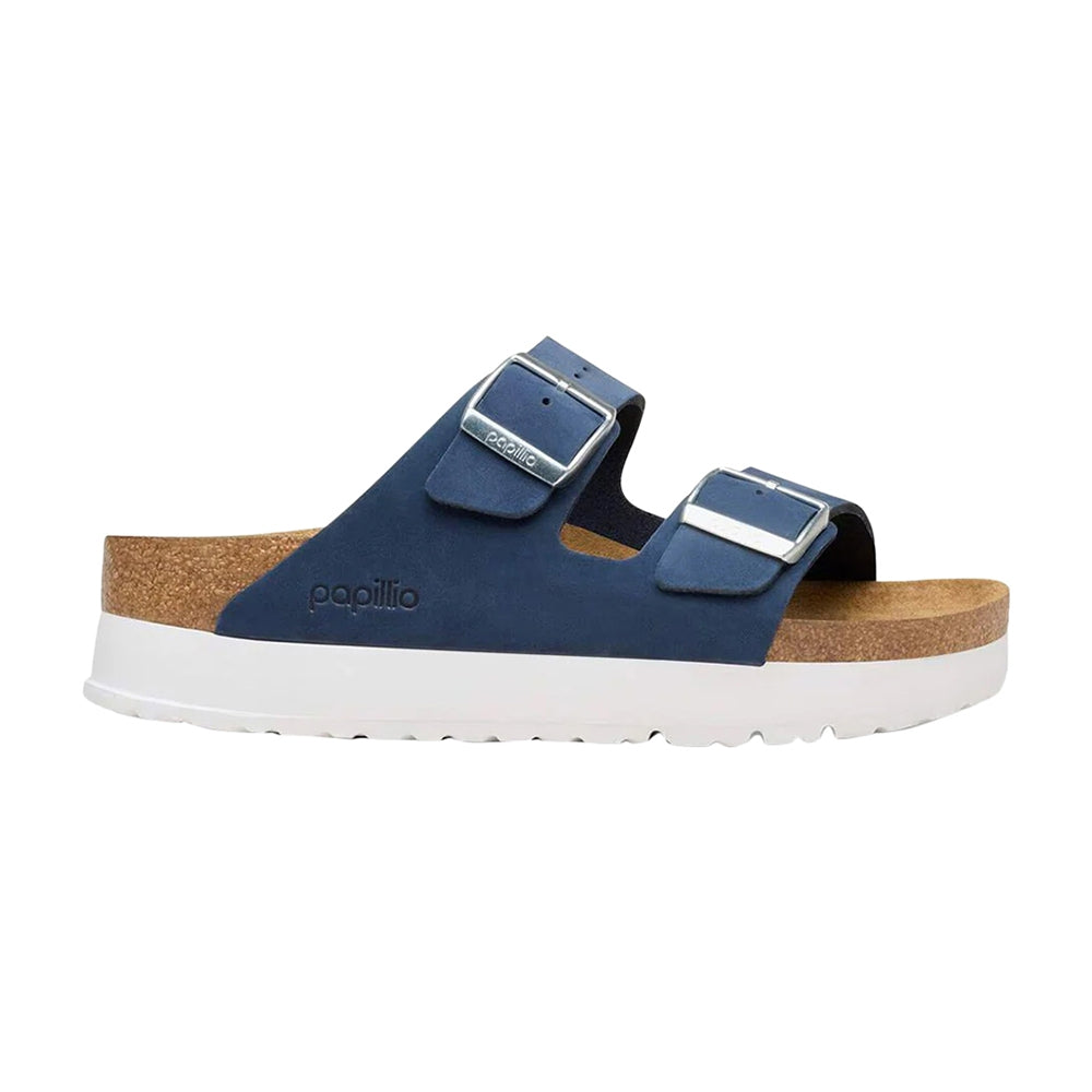 Birkenstock Arizona Flex Platform Sandals in Blue Color