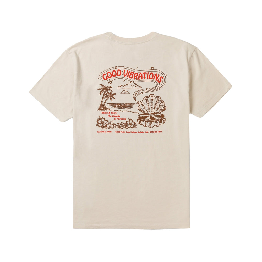 Katin Vibrations Tee Tops in White Color