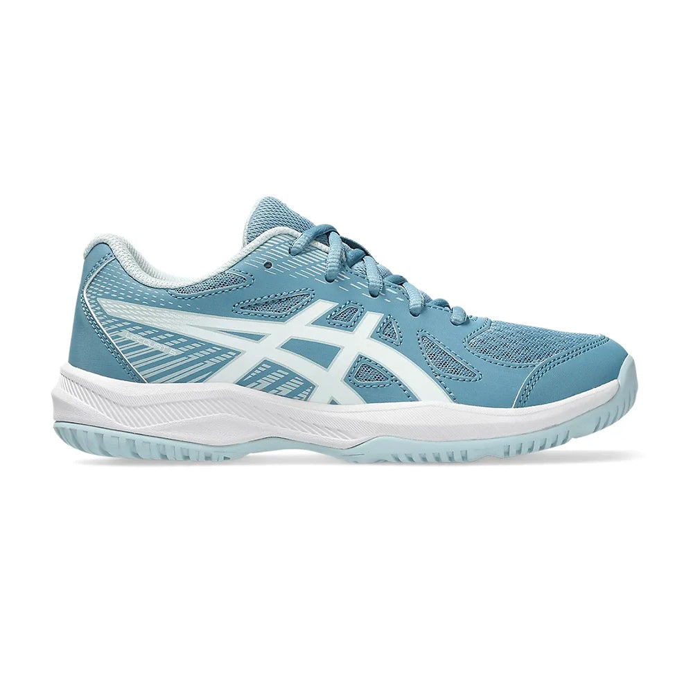 Asics Upcourt 6 Gs Tennis Shoes in Blue Color