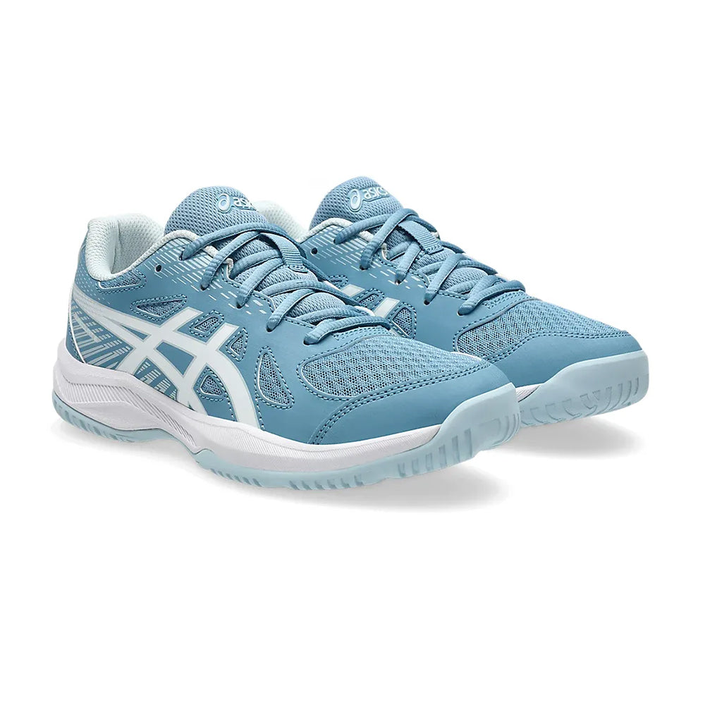 Asics Upcourt 6 Gs Tennis Shoes in Blue Color