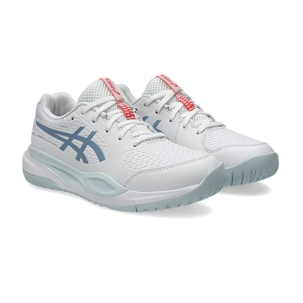 Asics GEL-Resolution X Gs Tennis Shoes in White Color