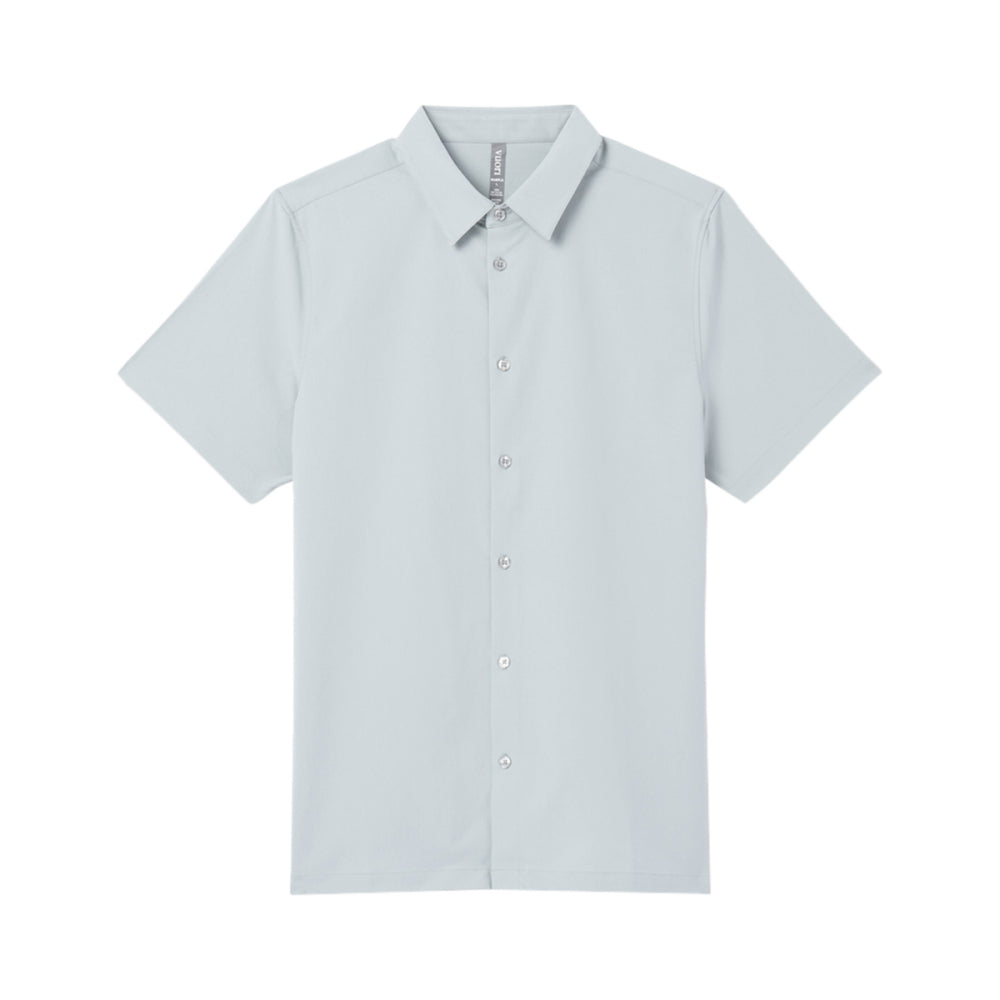 Vuori short sleeve Manhattan Button Down Tops in Green Color