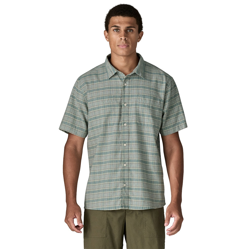 Patagonia M'S Back Step Shirt Tops in Blue Color