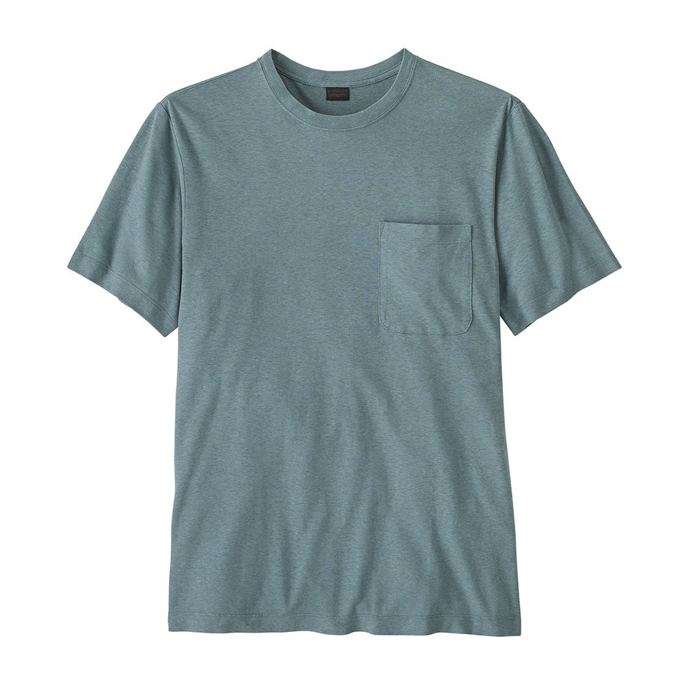 Patagonia M'S Trail Harbor Pocket Tops in Blue Color