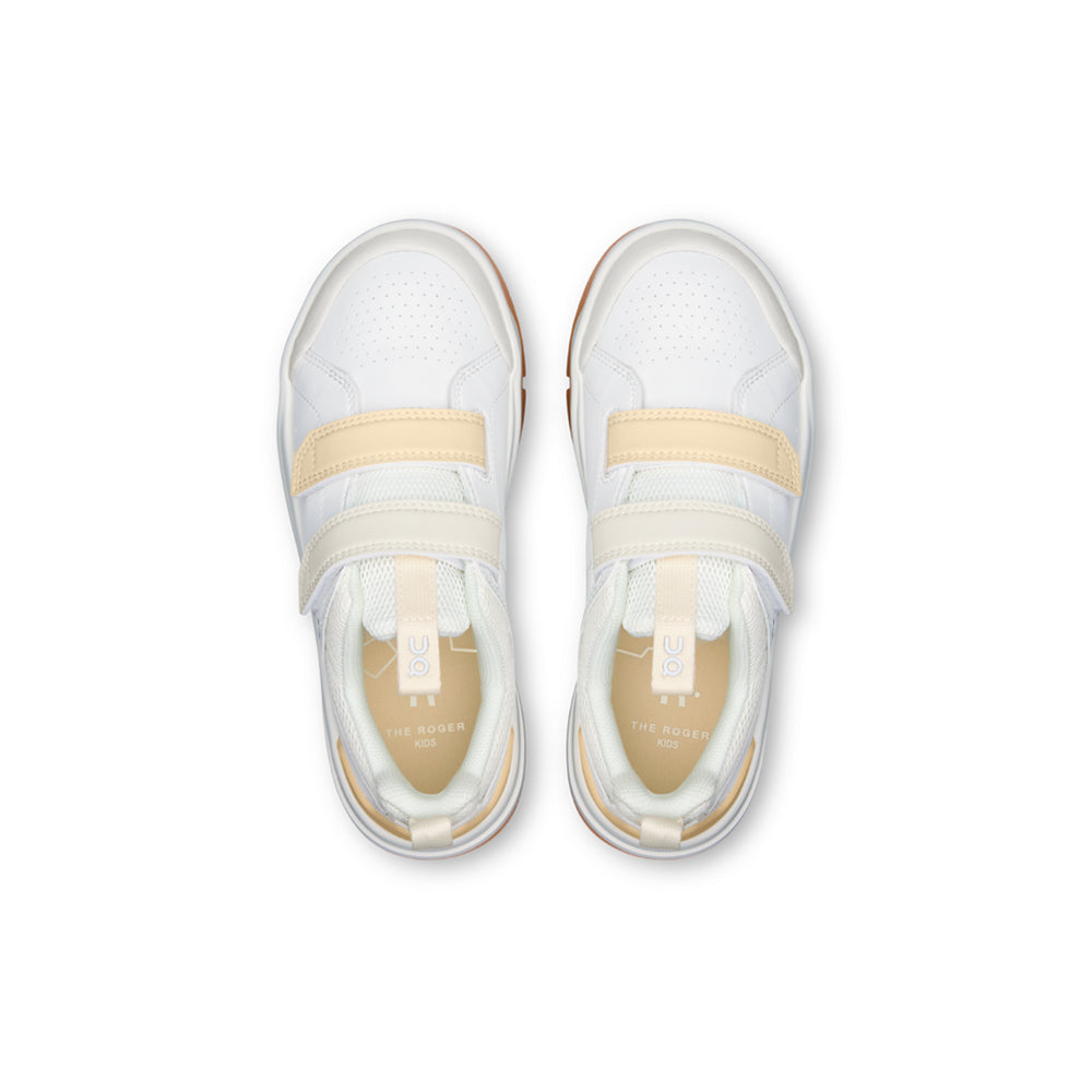 On The Roger Kids Tennis Shoes in White Color