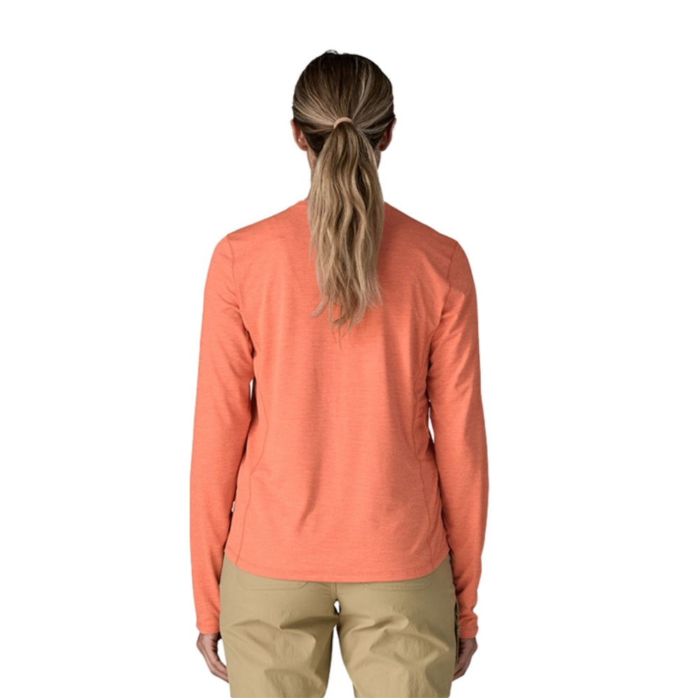 Patagonia W'S L/S Cap Cool Sun Shi Tops in Pink Color