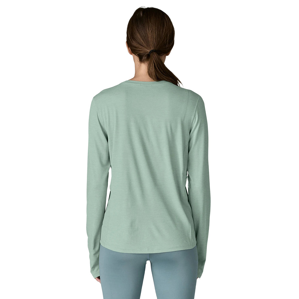 Patagonia W'S L/S Cap Cool Sun Shi Tops in Blue Color