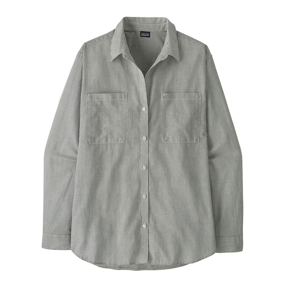 Patagonia W'S Lw A/C Buttondown Tops in Blue Color