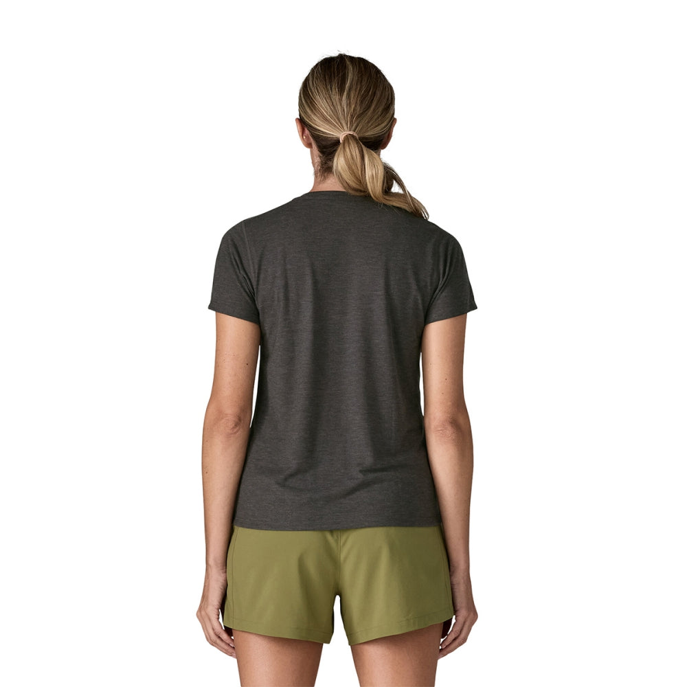 Patagonia W'S Cap Cool Trail Shirt Tops in Black Color