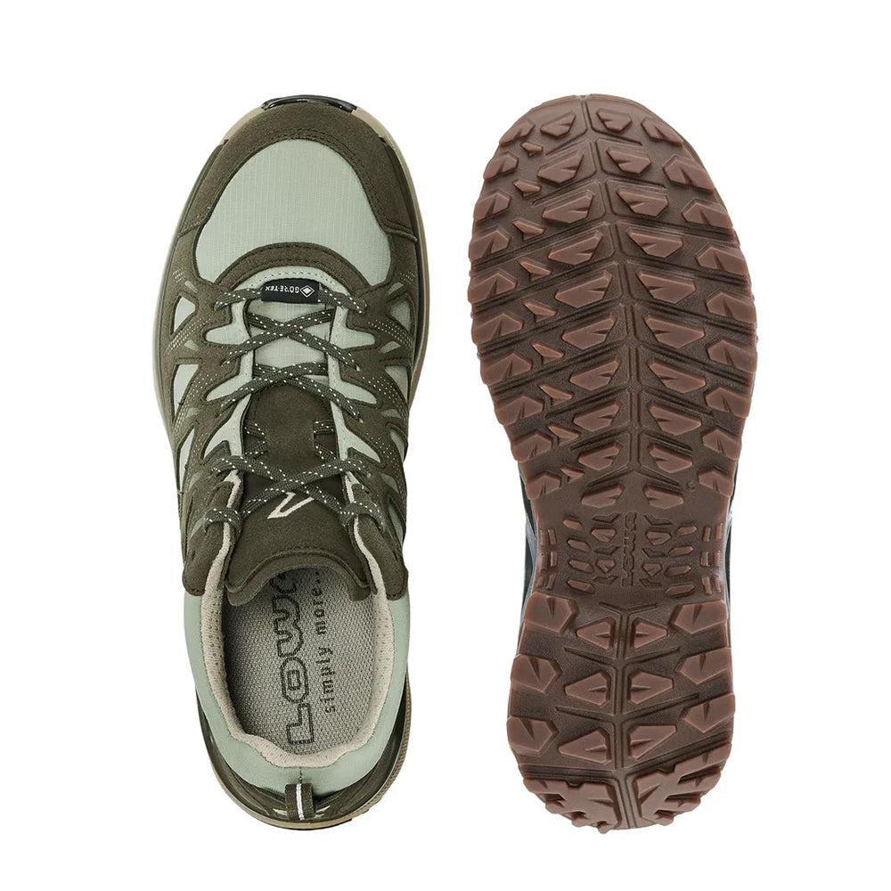 Lowa Innovo GORE-Tex Lo Ws Boots in Green Color