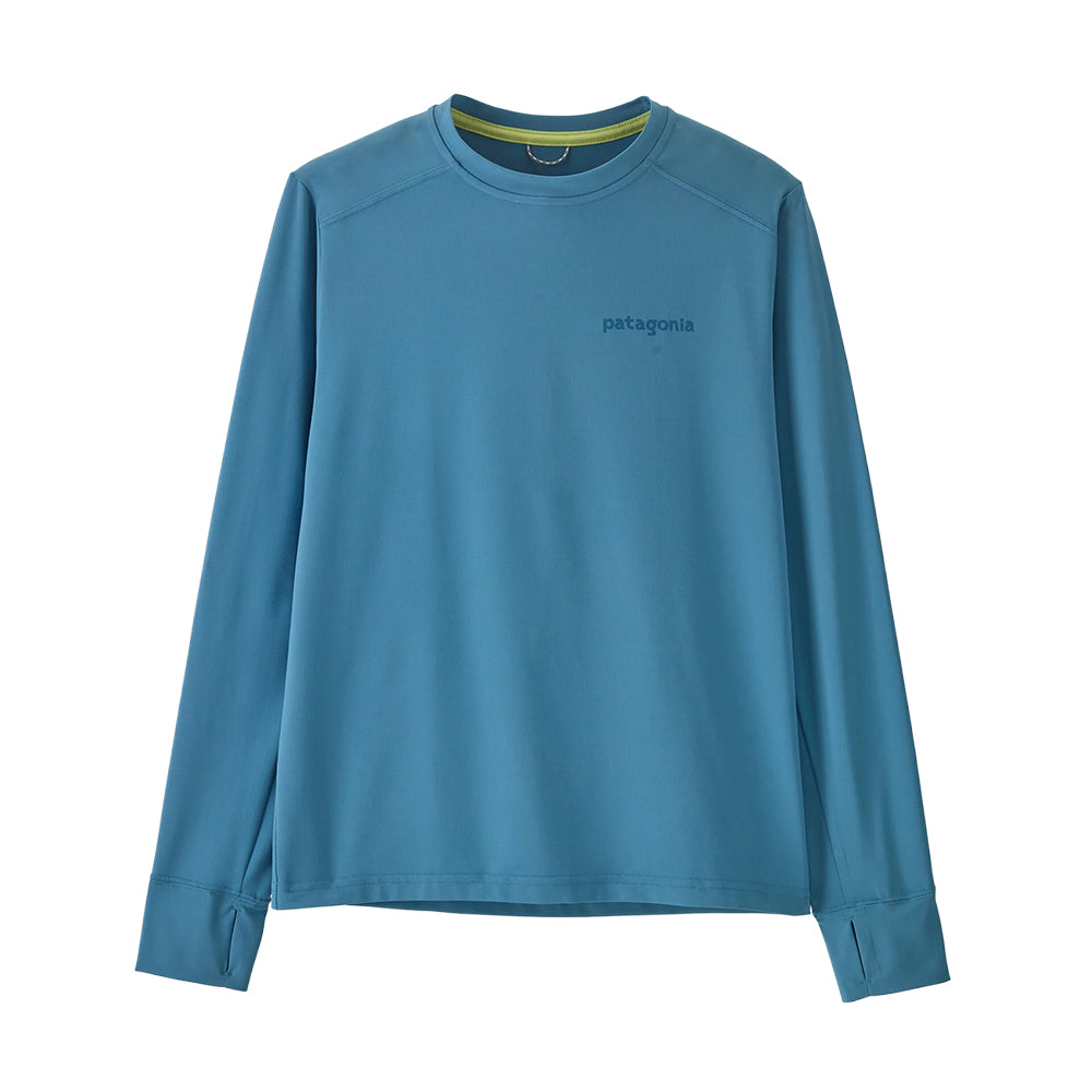 Patagonia K'S L/S capilene silkweight T-Shirt Tops in Blue Color