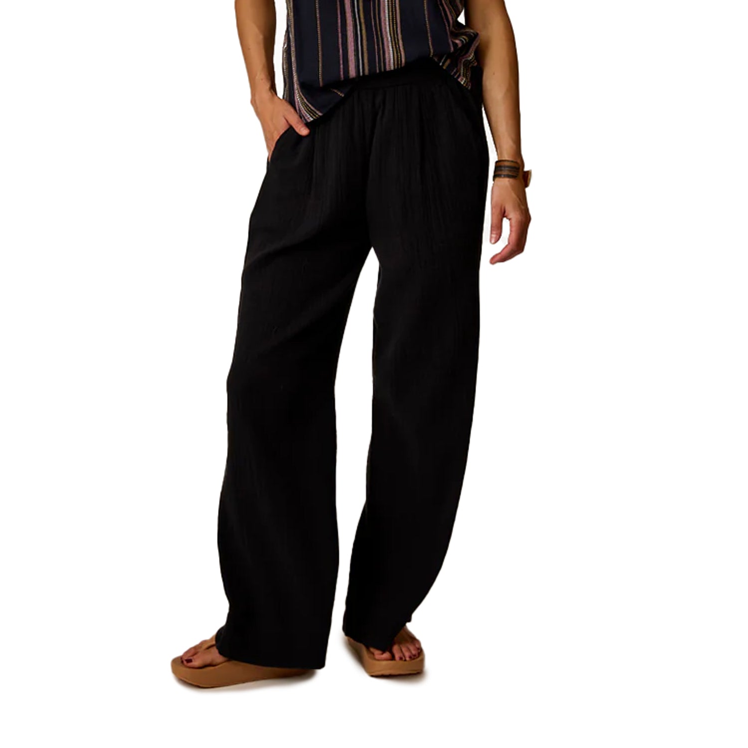 Carve Designs Nico Gauze Pant in Black Color