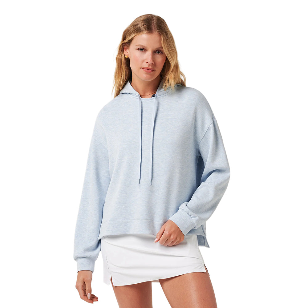 Travis Matthew Skyloft Soft Hood Pullover in Blue Color